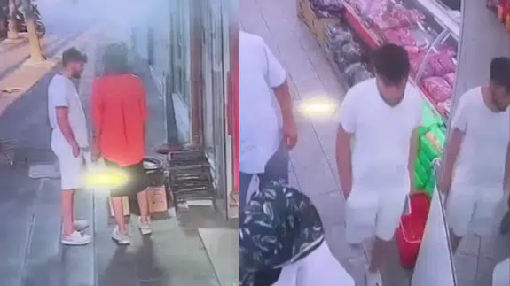 Gaziosmanpaşa'da marketten et ve mangal hırsızlığı: İşte o anlar!