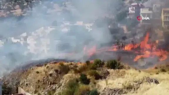 İzmir bir kez daha alevlere teslim! Dikili’de yangın çıktı
