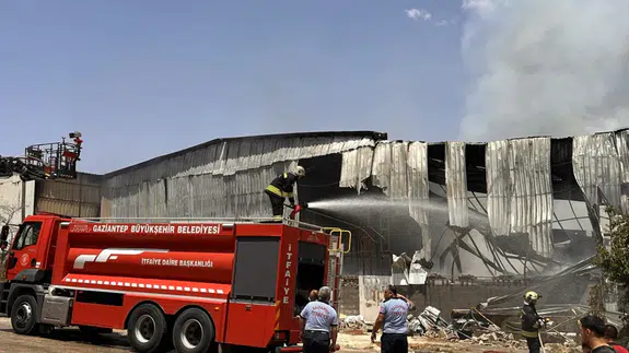 Konya sanayi sitesinde yangın çıktı