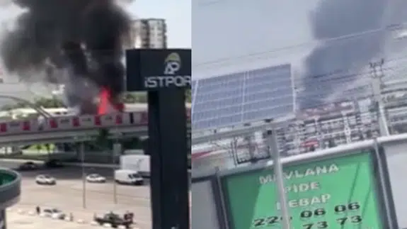 Ankara'da fabrika deposunda yangın!