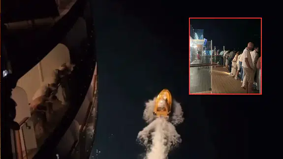 Marmara Adası açıklarında panik dolu anlar: Yolcu gemisinden denize düştü