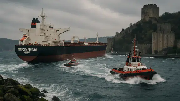 İstanbul Boğazı, çift yönlü olarak gemi trafiğine kapatıldı