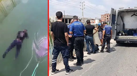 Adana'da sulama kanalında erkek cesedi bulundu!