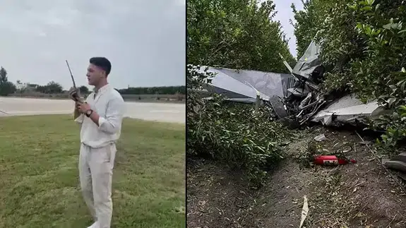 Adana’da eğitim uçağı düştü: Meğer o uçak evlilik teklifi için havalanmış!