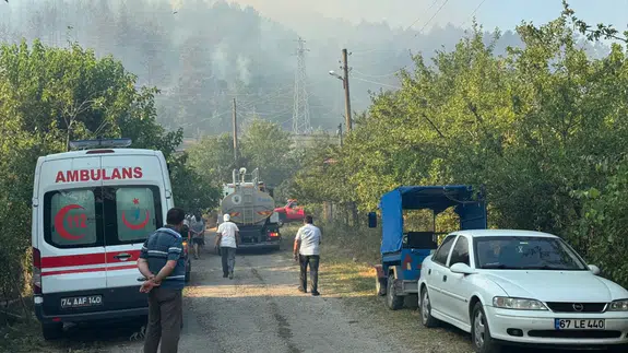 Bartın'da orman yangını!