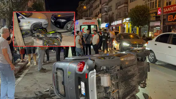 Düzce'de motosiklet ile otomobil çarpıştı: 3 yaralı!