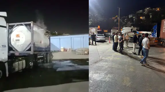 Polisan Kimya Fabrikası'nda kimyasal sızıntı paniği!