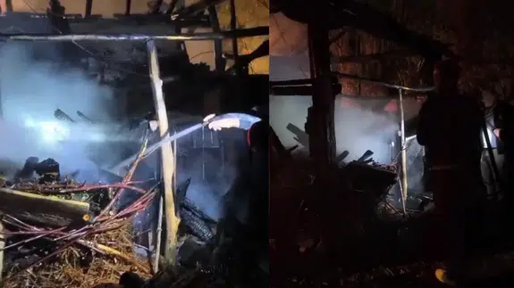 Çankırı'da ev yangını!