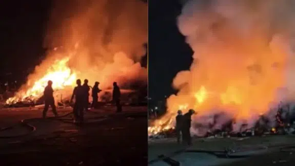 Ankara Sincan'da çöp yangını!