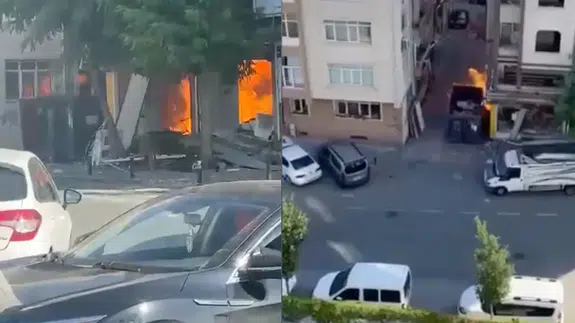 Zeytinburnu'nda metruk binada yangın paniği!