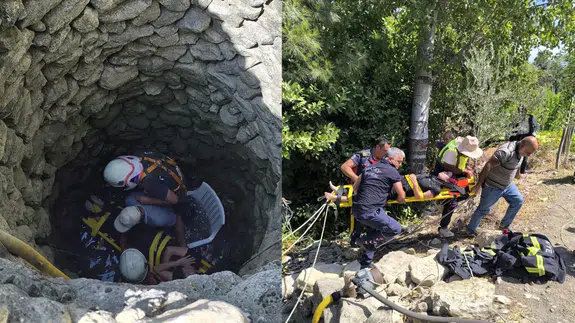 Hatay’da bir kadın 7 metre derinliğindeki kuyuya düştü!
