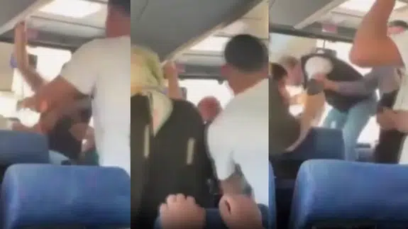 Elazığ halk otobüsünde tekmeli yumruklu kavga!