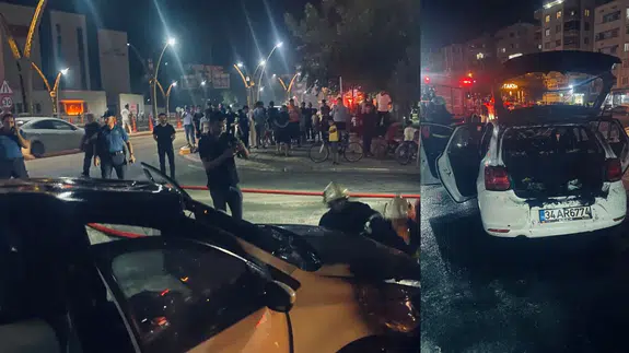 Mardin'de panik anları: Otomobil bir anda alev aldı!