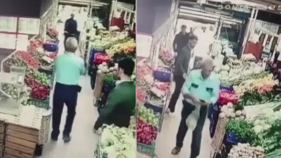 Küçükçekmece'de marketteki kadın müşteriye yumruk atan şüpheli yakalandı