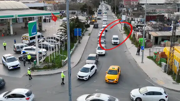 Büyükçekmece'de dronlar devrede: Şerit ihlali yapanlara ceza yağdı!