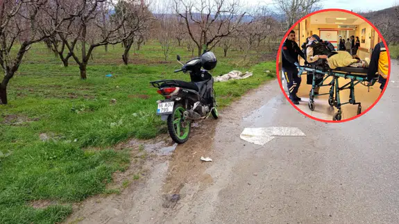 Bursa'da motosiklet çukura düştü : 1'i ağır 2 yaralı
