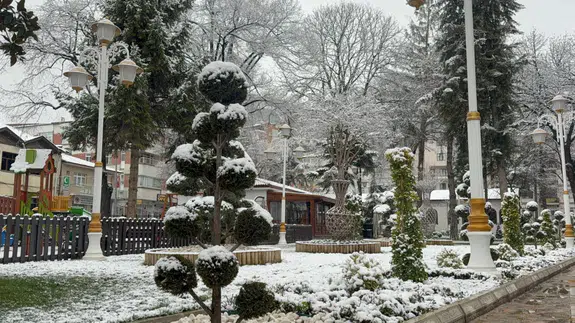 Tokat beyaz örtüyle kaplandı