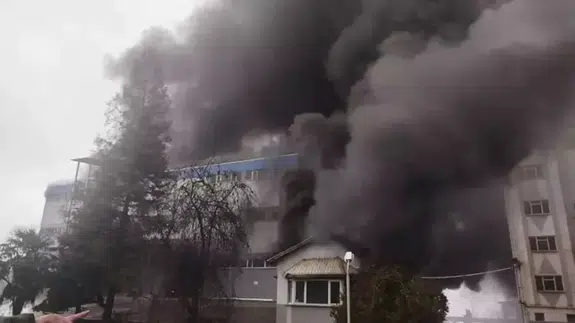 Trabzon'da fındık fabrikasında yangın çıktı : Çok sayıda ekip sevk edildi