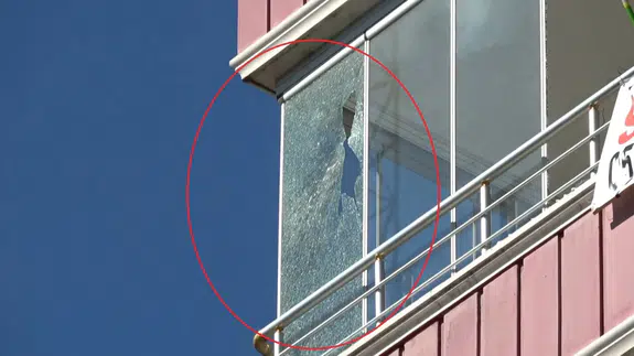 Samsun'da mahalleye insansız hava aracı düştü : Evlerde hasar oluştu