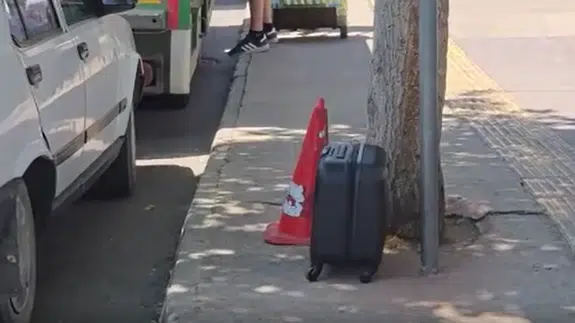 Samsun'da valiz paniği : Ekipler incelemelerde bulundu