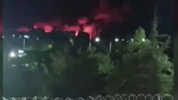 TEI Eskişehir tesislerinde yangın çıktı