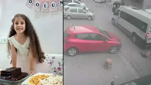 8 yaşındaki Dolunay'ın öldüğü kazanın görüntüleri ortaya çıktı