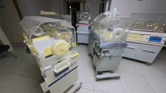 Yenidoğan Çetesi soruşturmasında kapatılan hastanenin içi görüntülendi