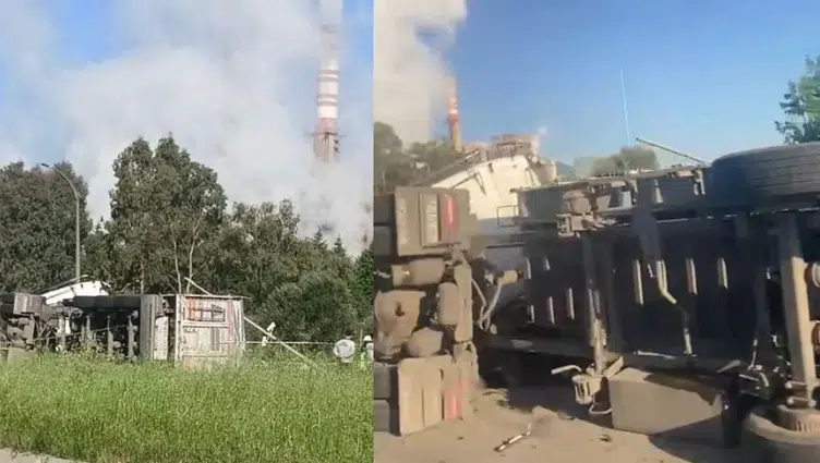 Muğla Yatağan'da kömür yüklü kamyon devrildi