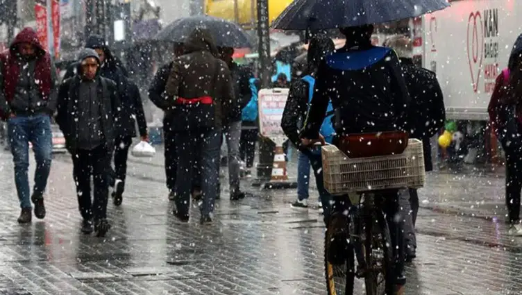 18 il için kar ve sağanak yağış uyarısı : Hangi illerde yağmur yağacak?