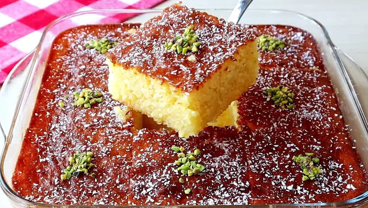 Ev yapımı revani tarifi! Şerbeti ağzı sulandırıyor