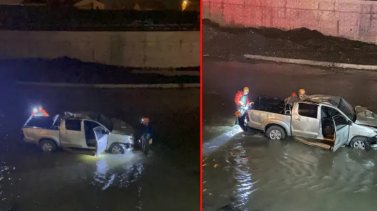 Ağrı’da pick-up Murat Nehri’ne uçtu: 5 kişi AFAD ekiplerince kurtarıldı