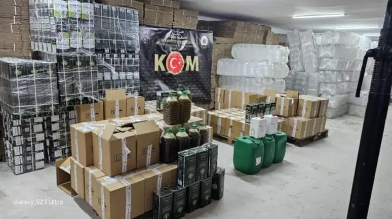 Uşak’ta 3 ton gerçek yağdan 23 ton sahte zeytinyağı yaptılar