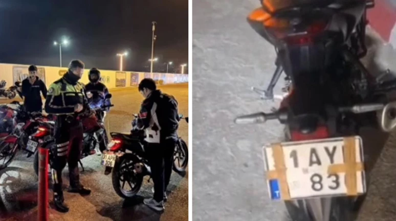 Plakayı yara bandıyla kapatan sürücüye ceza yağdı