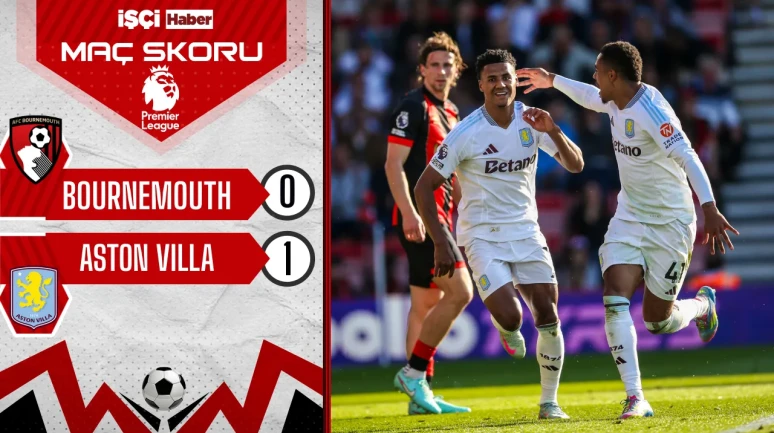 Aston Villa, Bournemouth deplasmanında 3 puanı tek golle aldı