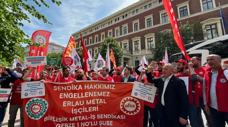 Birleşik Metal-İş’ten Alman Başkonsolosluğu önünde protesto!