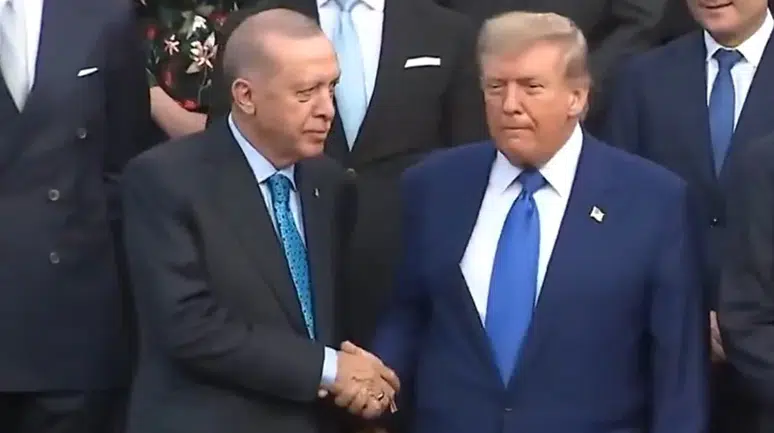 Cumhurbaşkanı Erdoğan ile Trump bir araya geldi