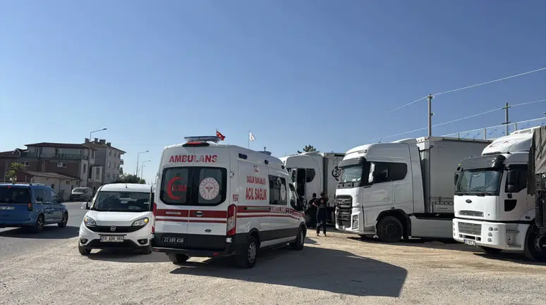 Edirne'de korkunç olay: Park halindeki tırın sürücüsü ölü bulundu