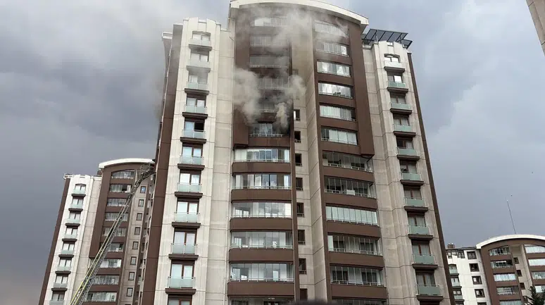 Ankara Keçiören’de yangın! Binada mahsur kalanlar var