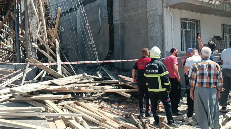 Şanlıurfa'da inşaatta göçük meydana geldi