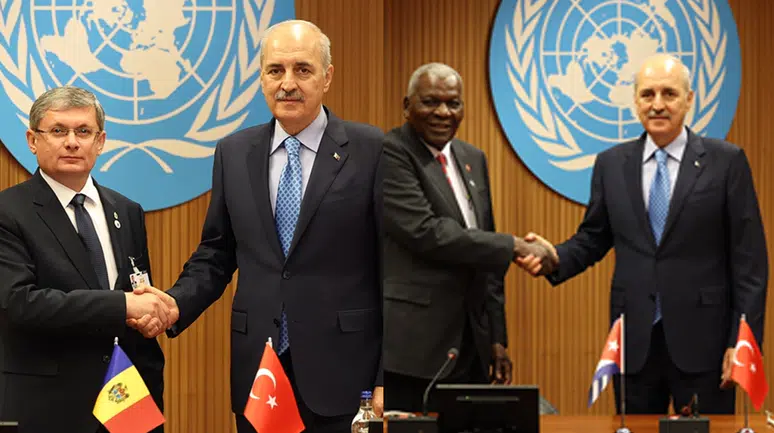 TBMM Başkanı Kurtulmuş'tan Cenevre'de mevkidaşlarıyla ikili temas!