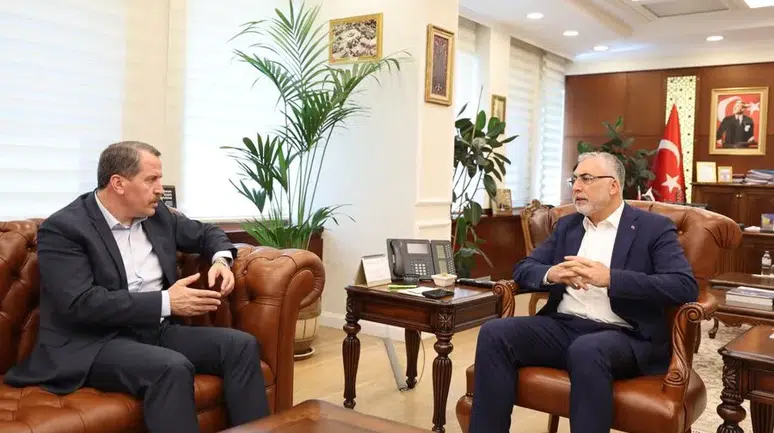 Memur-Sen Başkanı Yalçın, Bakan Işıkhan ile görüştü