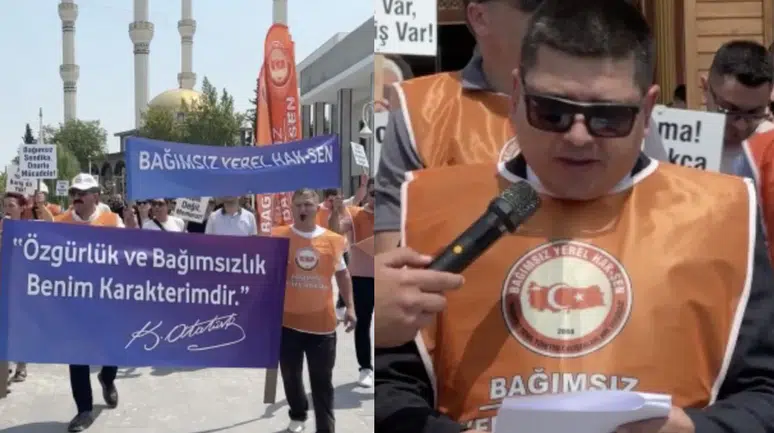 Manisa Yunusemre Belediyesi'nde memurlar iş bıraktı!