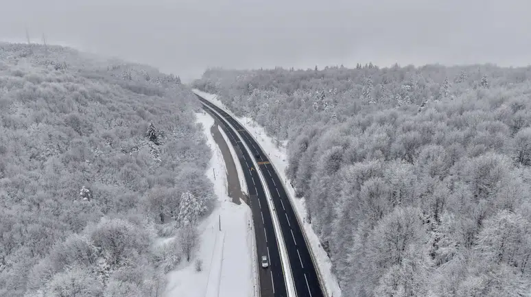 Bolu Dağı kara büründü, eşsiz görüntüler oluştu!