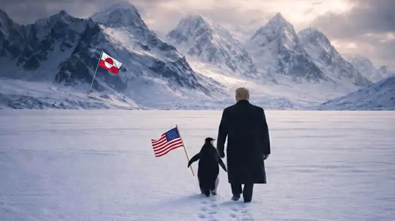 Beyaz Saray'dan Trump ve 'Nihilist Penguen'li Grönland paylaşımı