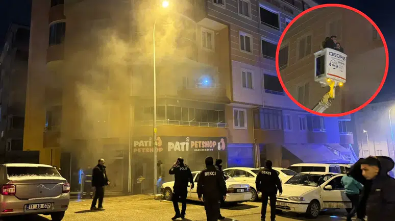 Bilecik'te iş yerinde yangın: 5 kişi dumandan etkilendi