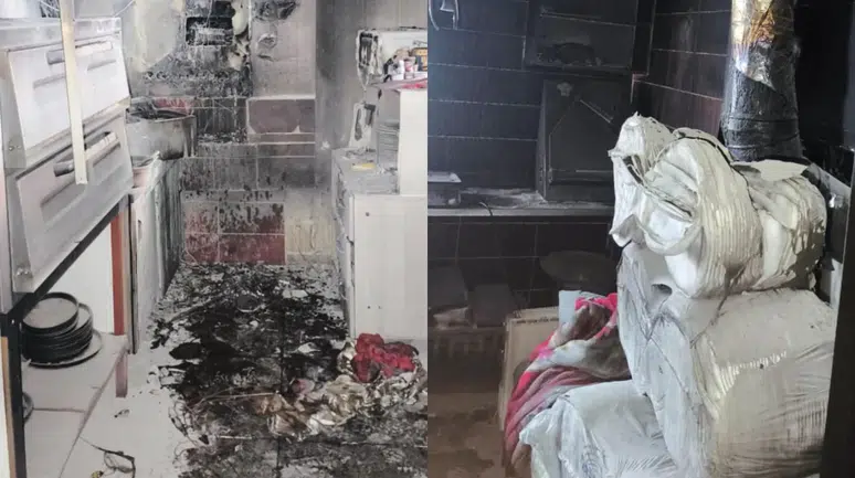 Bitlis’te bir restoranda yangın çıktı