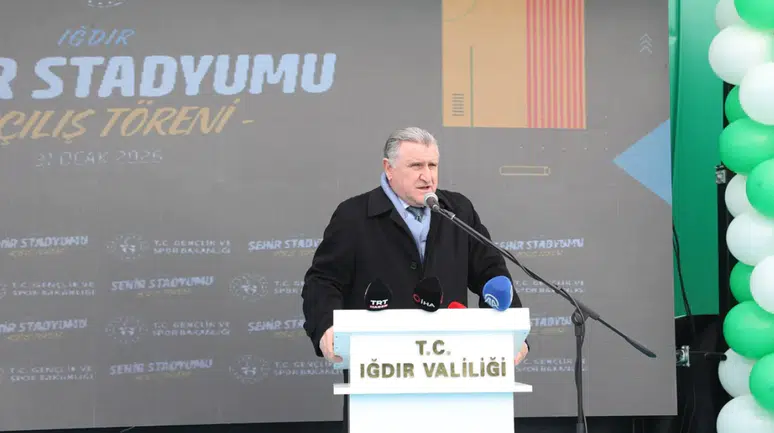 Bakan Bak, Iğdır Şehir Stadyumunun açılışına katıldı