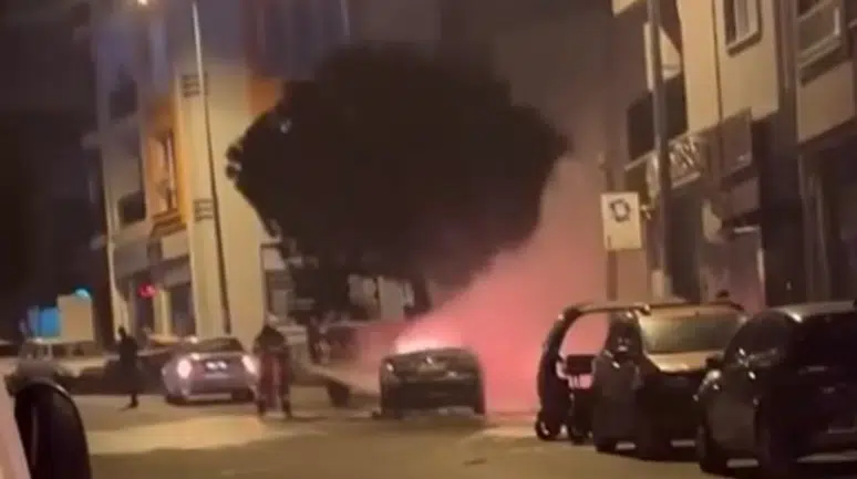 Çanakkale’de yanan araç patladı: Kepez’de korku dolu anlar