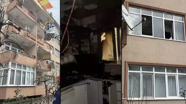 Kocaeli'de ev yangını: Evli çift dumandan etkilendi