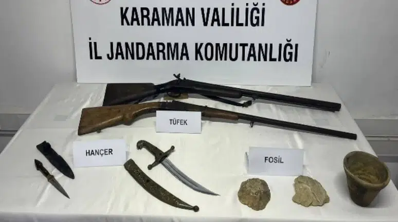 Karaman'da uyuşturucu ve tarihi eser operasyonu : 6 şüpheli tutuklandı